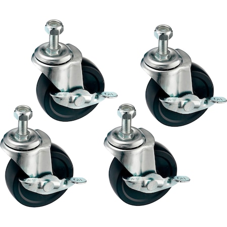 Global Industrial Caster Kit For  Vertical Paper Dispensers 412620